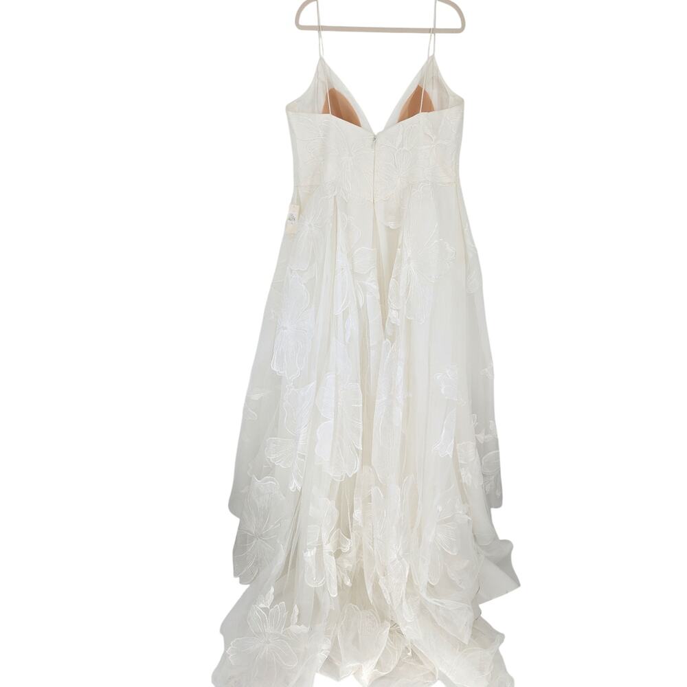 Wtoo by Watters Romy Floral Wedding Dress Anthropologie Plus Size 14 - Picture 3 of 5